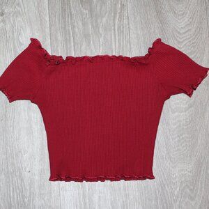 Red Crop Top
